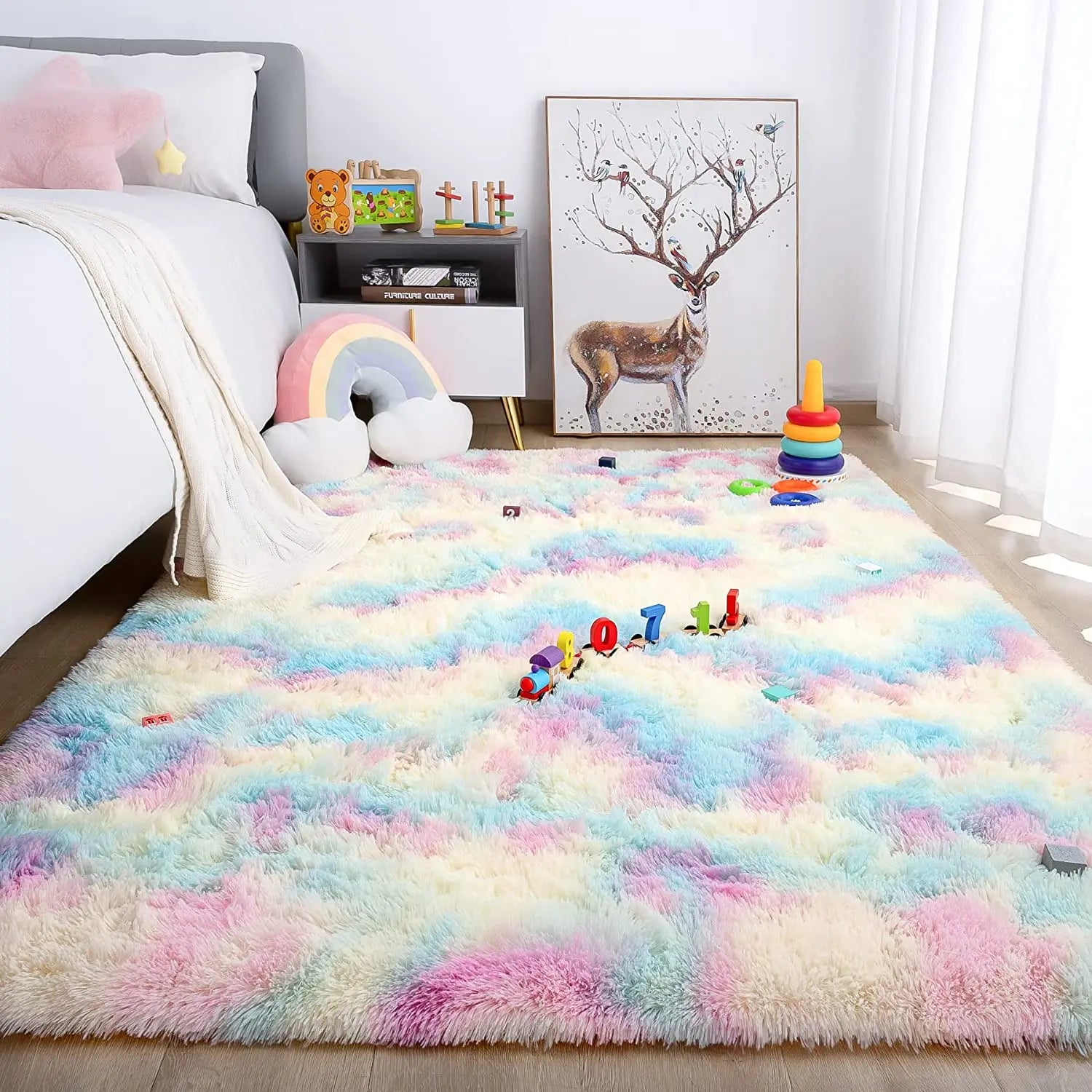 NOAHAS Large Carpet for Living Room Decor Rugs Fluffy Thick Plush