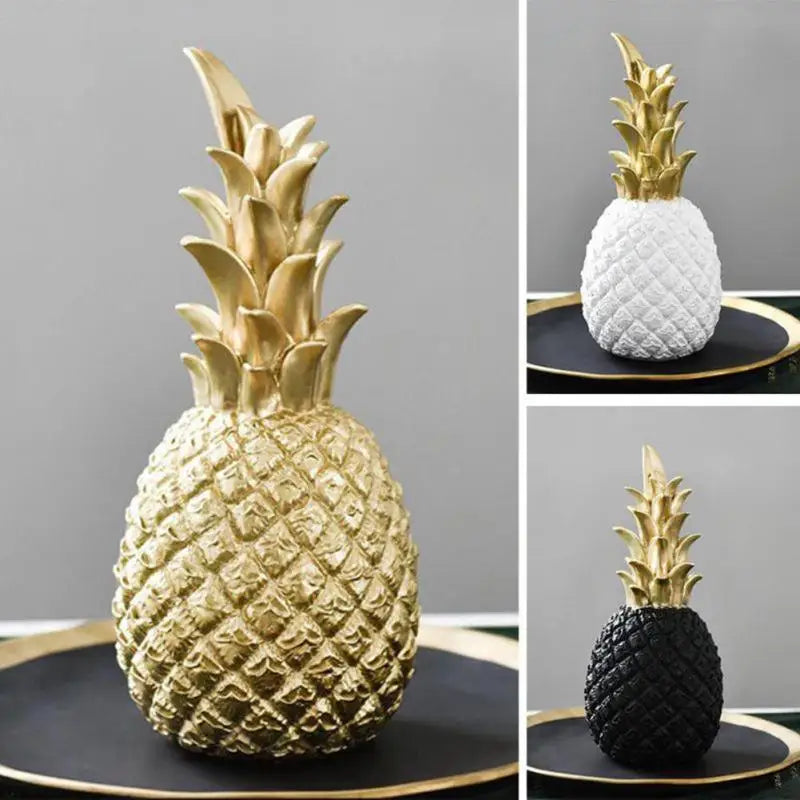 Nordic Style Resin Gold Pineapple Home Decor Living Room